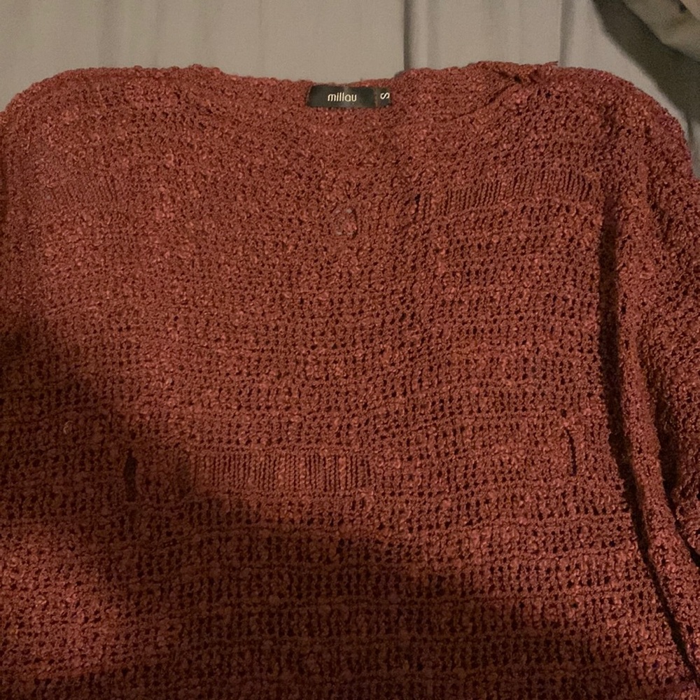 Burgundy Knit Millau Sweater